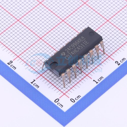 数码管驱动 CD74HC4511E PDIP-16 TI/德州 电子元件配单原装正品