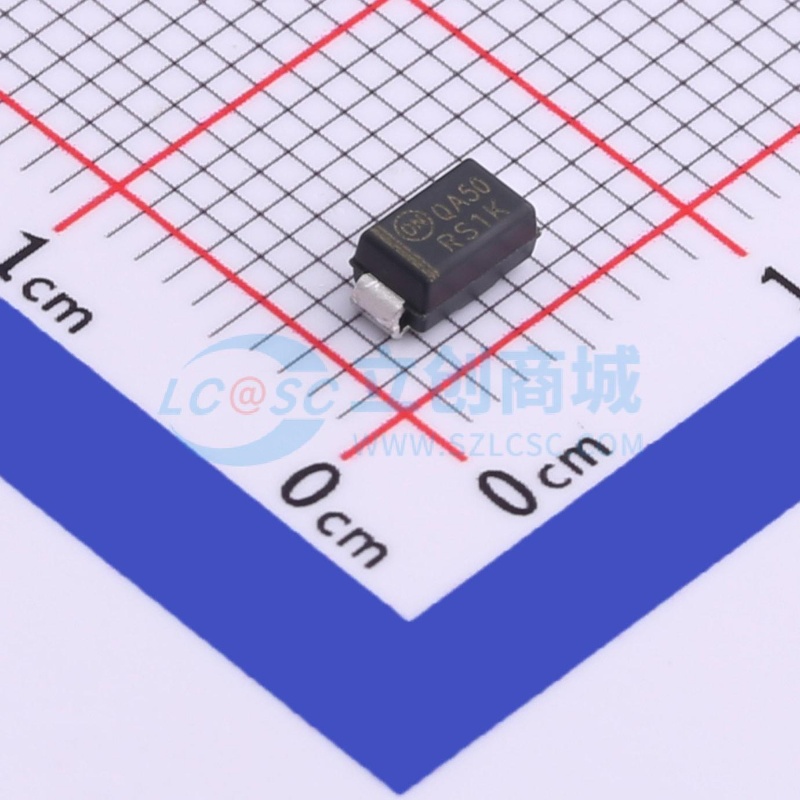 快恢复/高效率二极管 RS1K DO-214AC onsemi(安森美)电子元器件