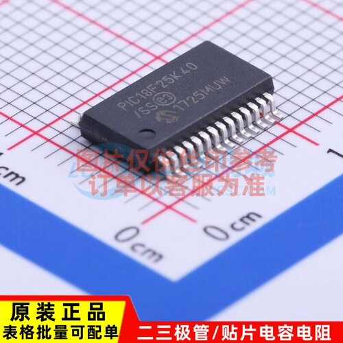 单片机(MCU/MPU/SOC) PIC18F25K40T-I/SS SSOP-28 MICROCHIP(美国