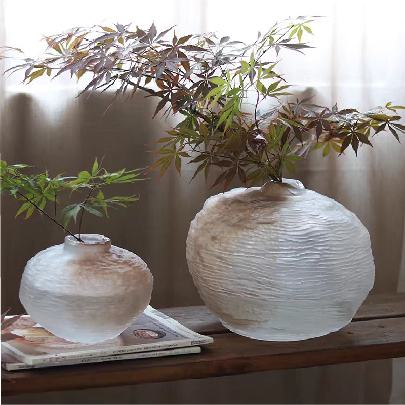 简约创意玻璃花瓶琉璃纹理设计