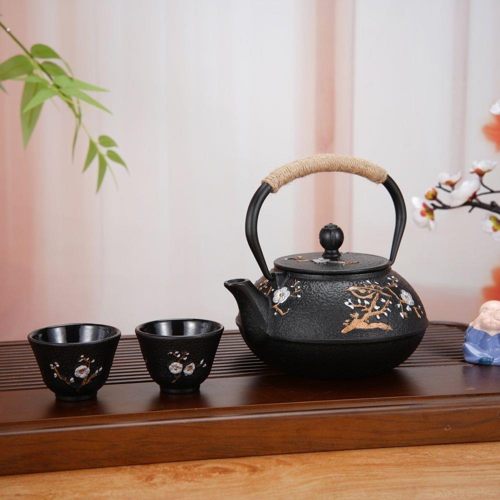 新款铸铁茶壶家用围炉煮茶铁壶烧水壶户外露营瓦斯炉电磁炉通用