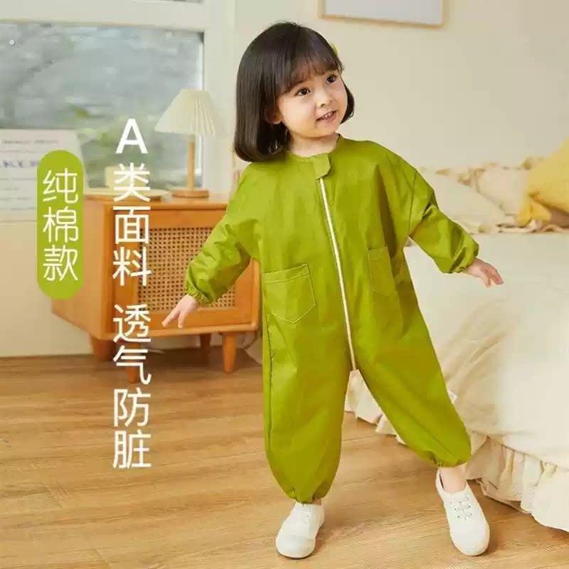 宝宝连体罩衣一体式爬爬服防脏防水婴儿爬行服秋款户外春夏季外穿图片