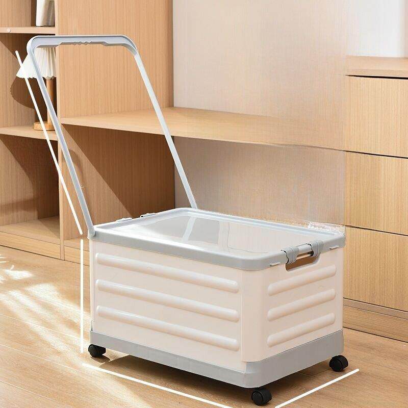 书箱收纳箱学生教室用带轮子可移动折叠装书本整理盒书籍储物神器