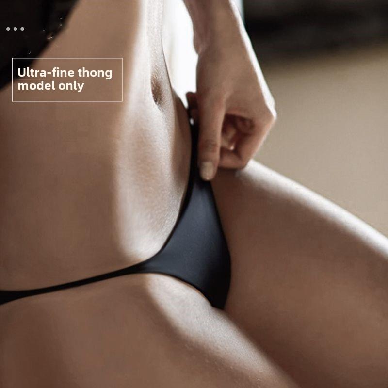 性感连体无缝丁字裤欧美t形t字裤紧身低腰隐形运动内衣