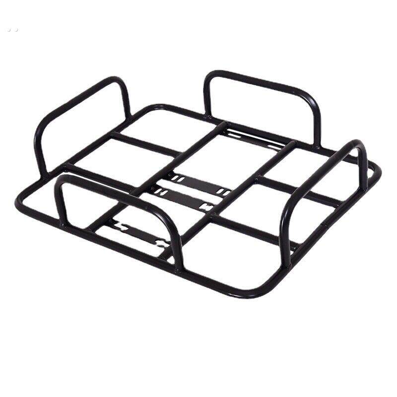 外卖置物架摩托车多能后货架电动车拉货架骑手送餐箱固定架带护栏