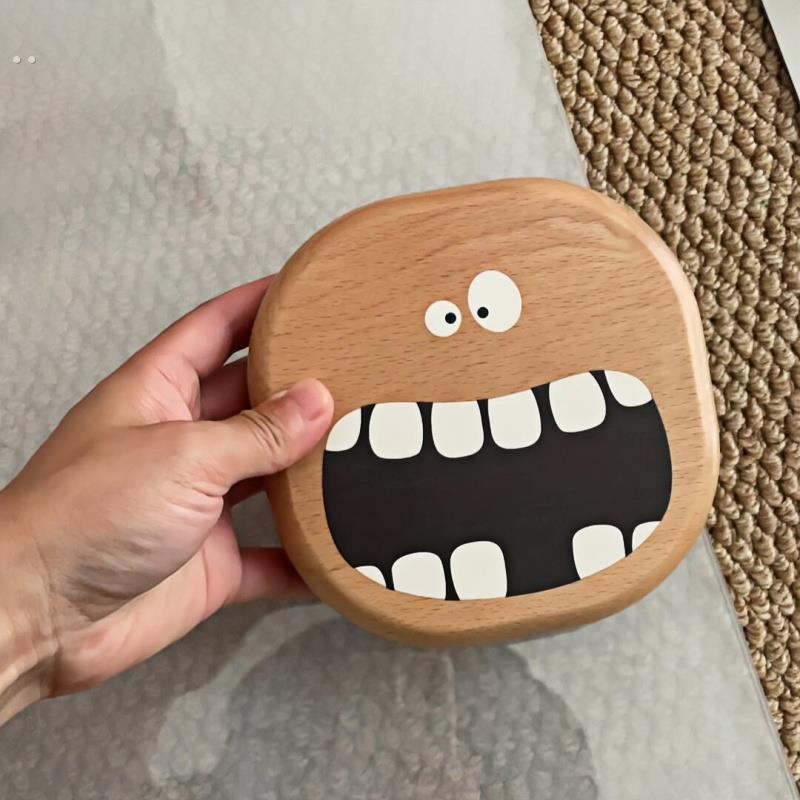 乳牙收纳盒牙齿纪念盒男孩女孩儿童宝宝换牙收藏盒装牙齿盒子