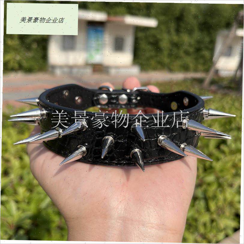 小型犬铆钉狗项圈猫咪泰t迪霸气防咬脖子狗颈圈金属尖钉刺钉狗脖.