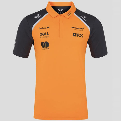 2025F1迈凯伦赛车服25新品法马车队夏季短袖POLO衫速干男运动