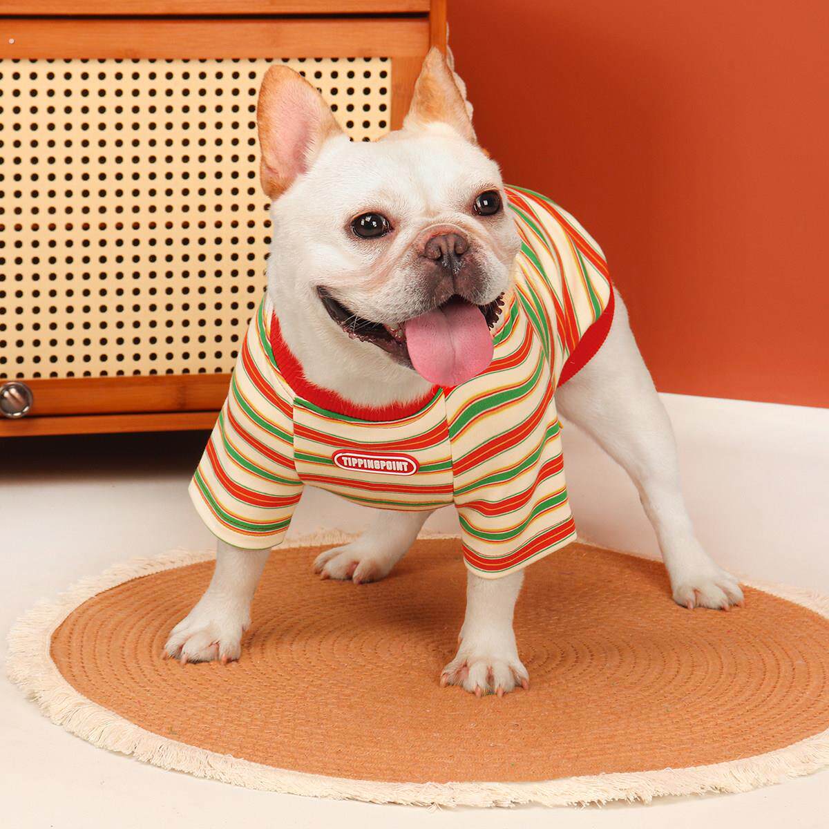春天法斗衣服两脚衣卫衣中小型犬雪纳瑞巴哥柴犬狗狗衣服春秋新款