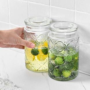 食品级玻璃密封罐青梅杨梅玻璃瓶泡酒专用酒瓶高颜值耐高温高硼硅