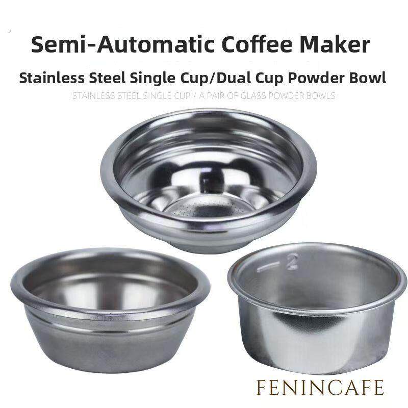 咖啡机粉碗单份双粉碗咖啡机清洁盲碗58毫米通用粉碗咖啡机配件