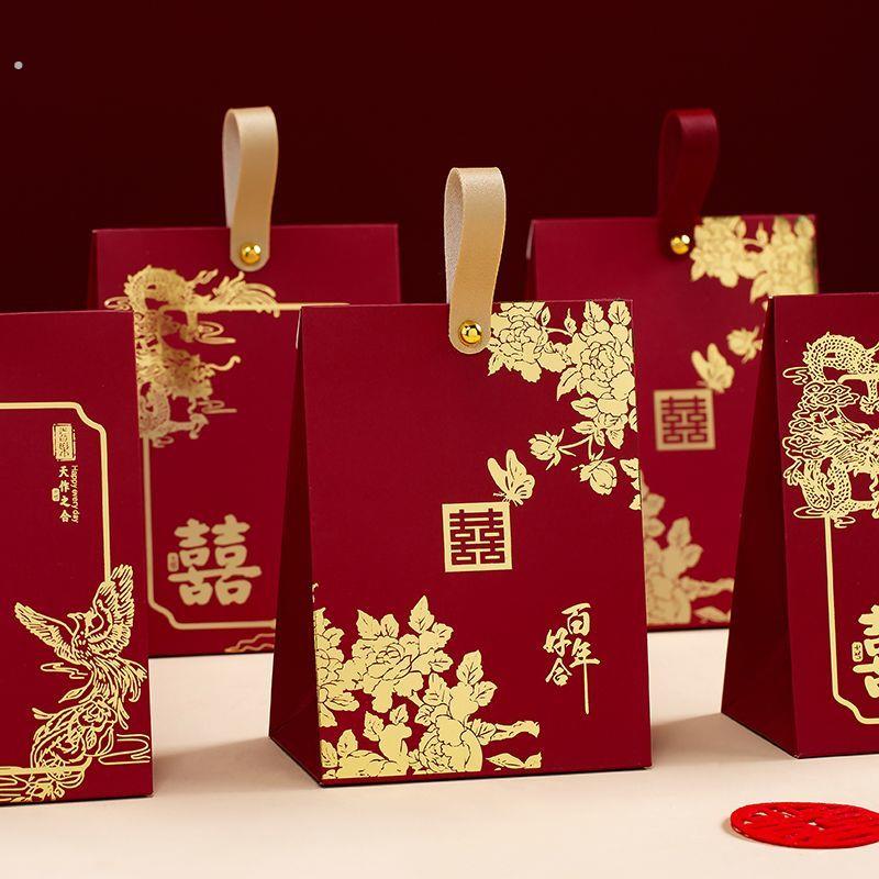 喜糖盒子结婚专用2025新款婚礼装糖果礼盒空盒订婚喜糖袋子伴手礼