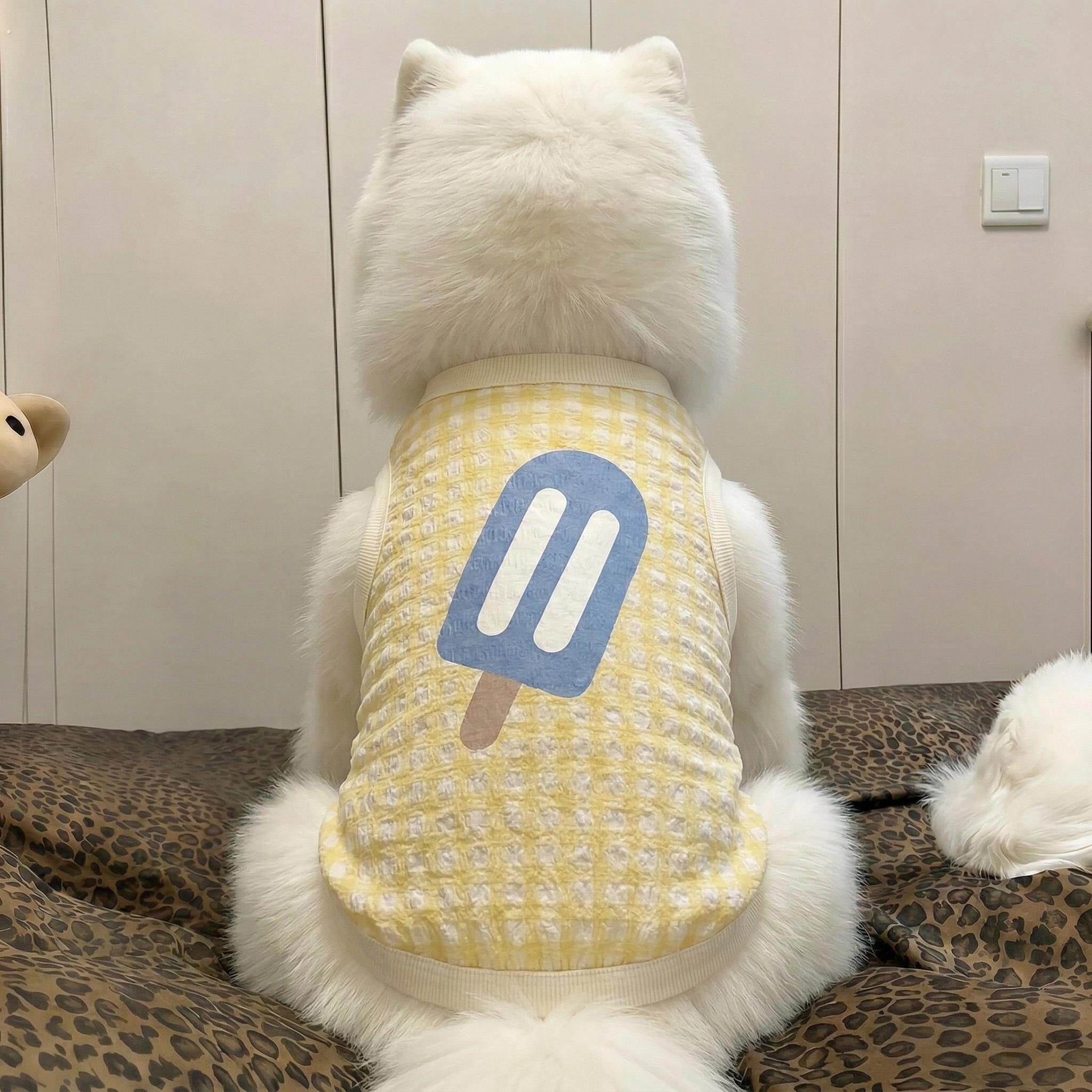 狗狗衣服夏季轻薄透气萨摩耶背心凉凉衣中大型犬防掉毛家居服睡衣
