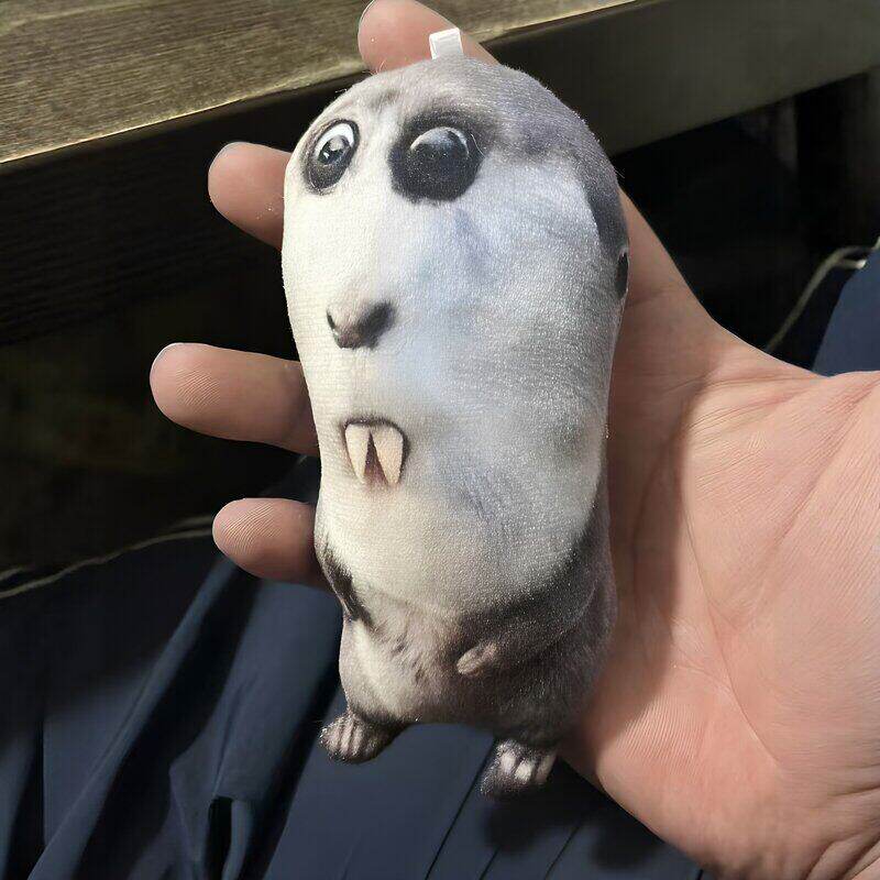 【奶墩子】尖牙土拨鼠毛绒玩偶可发声钥匙扣包包挂件送好朋友礼物