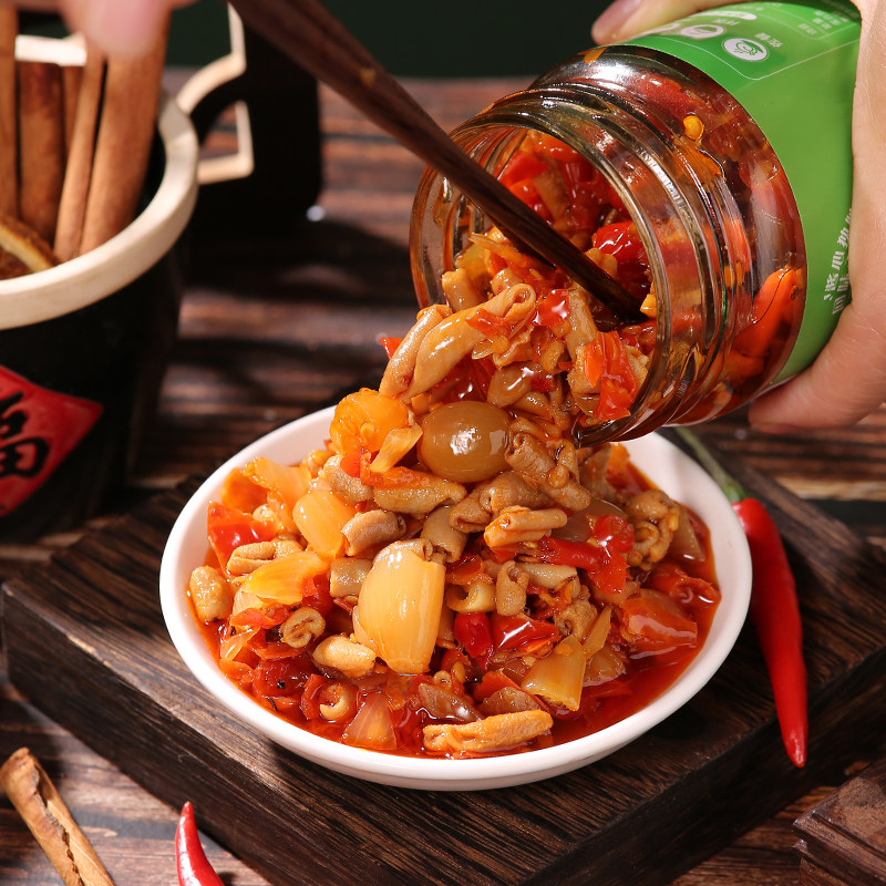 曾姐鸭肠藠头酸辣藠子剁椒茭头湖南特产下饭菜腌制即食咸菜酱菜