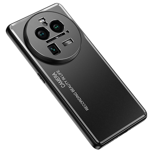 适用于OPPO Find X6手机壳金属磨砂壳外壳OPPO FindX6Pro金属壳男高档铝合金后壳保护套镜头全包软硅胶壳防摔