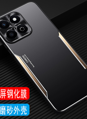 荣耀畅玩60plus手机壳金属男款磨砂壳ALT-AN00外壳保护套Honor镜头圈全包刀锋战士软后壳硅胶壳防摔超薄新款