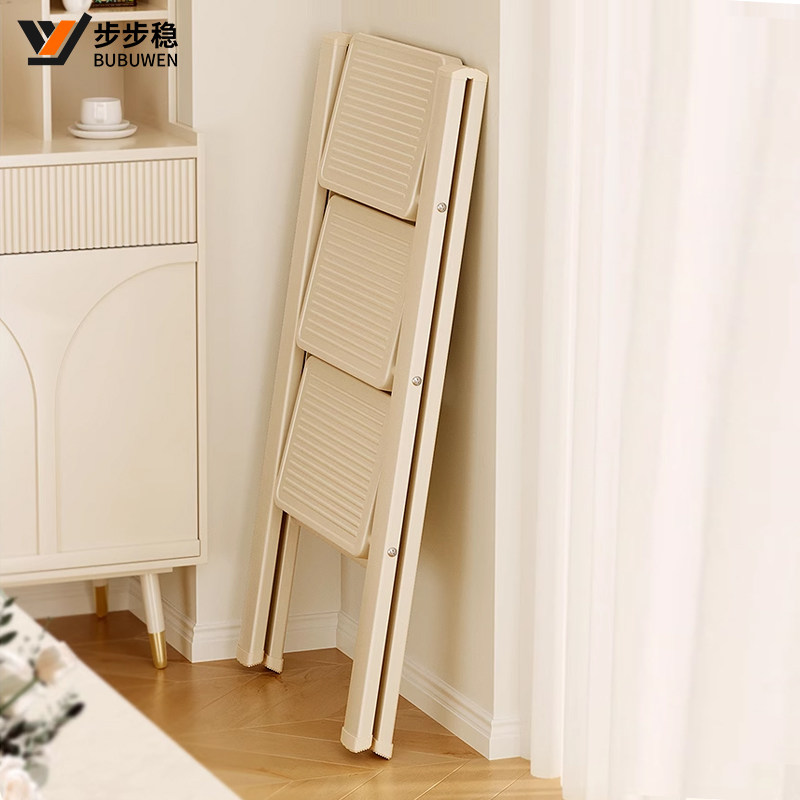 家用梯子折叠梯家庭轻便多功能置物花架加厚两用小型拍照梯凳楼梯