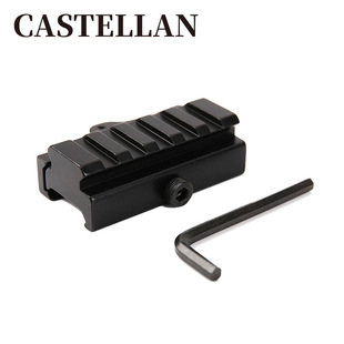 快拆支架夹20转60轨道夹子20mm增高长导轨手电筒夹铝合金夹