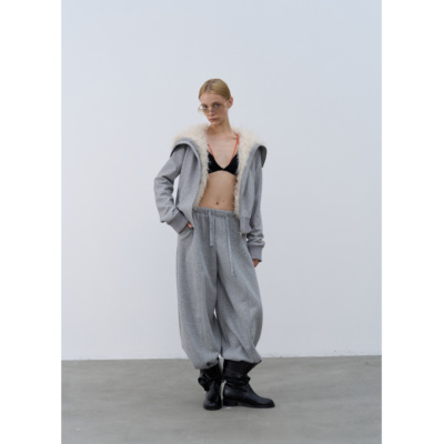 抽绳宽松显瘦慵懒卫裤