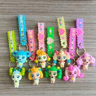 跨境奇妙萌可公仔挂件爱心萌可月神萌可软胶钥匙扣儿童新年挂件