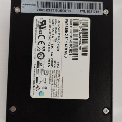 1.6T U2 NVME 02312TBT MZZWLL1T6HAJQ 服务器SSD PM1725B议价