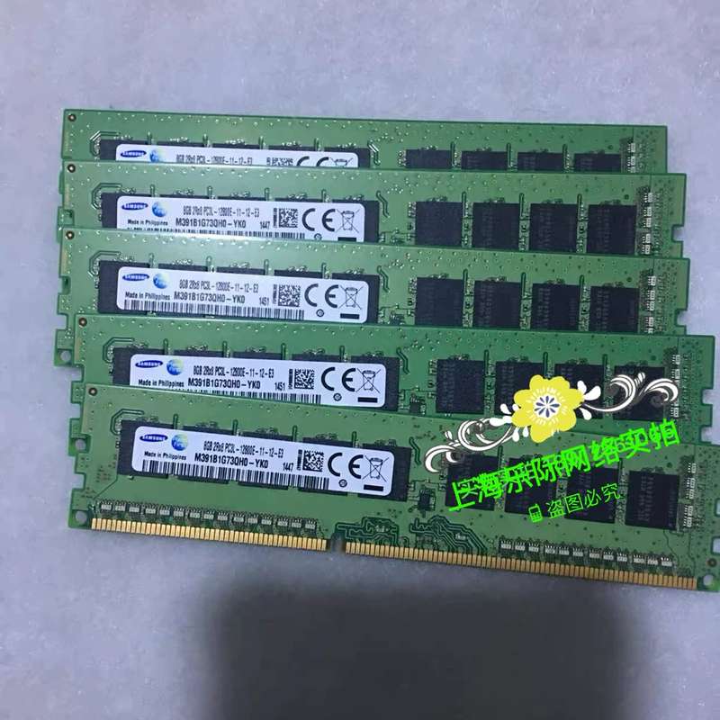 现代 8G 2R*8 PC3L-12800E 纯ECC 服务器内存 ddr3 1600 内存议价