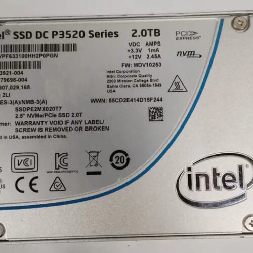 P3520 2T NVME SSDPE2MX020T7 U2 服务器 盘 保修议价
