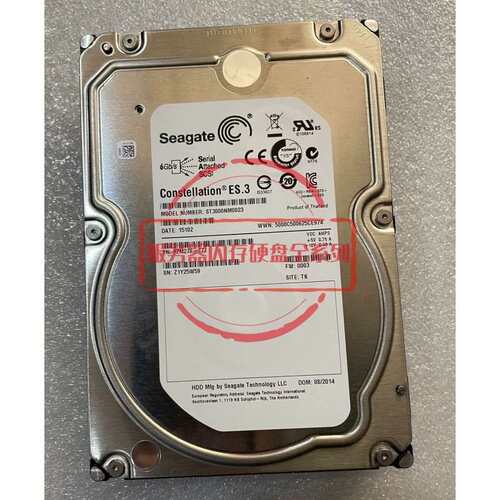 浪潮 AS520E AS5300 AS500H 存储硬盘 3TB 3T SAS ST3000NM0023议