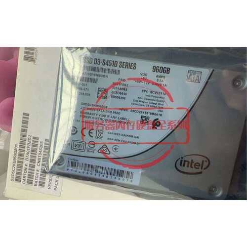 盒装 SSDSC2KB960G8固态硬盘 S4510 960G SSD SATA 2.5议价