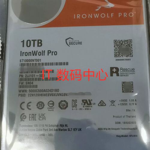 ST10000NT001 2JJ101 酷狼pro 10T NAS硬盘 10TB SATA 监控议价