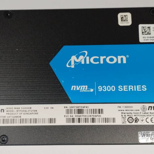 美光 9300MAX 3.2T MTFDHAL3T2TDR U2NVME服务器零通电保修议价