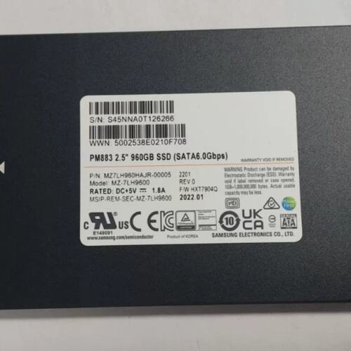 960G PM883 6G SATA MZ7LH960HAJR-0005 服务器固态SSD 2.5议价