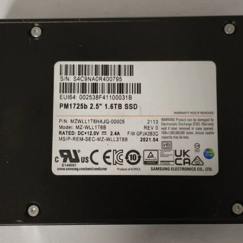 PM1725B 1.6T NVME MZWLL1T6HAJQ-00005 服务器SSD 提供测报议价