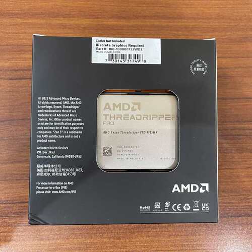 AMD 9960X/9970X/9980X/9955WX/9965WX/9975WX/9985WX/9995WX CPU