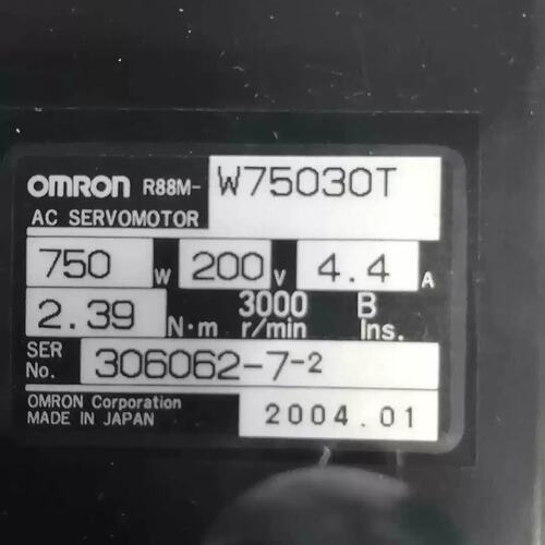 R88M-W75030T R88D-WT08H伺服电机驱动器套装9成新 议价议价