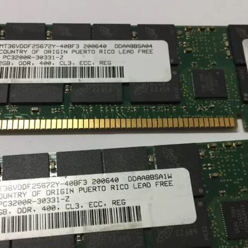 存2GB DDR400 ECCREG PC3200R-30331-Z MT36VDDF25672Y-40BF3议价