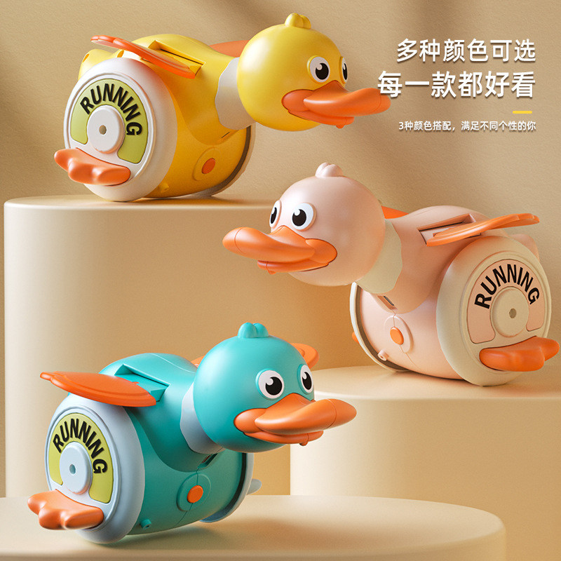 电动学爬鸭子玩具万象行走