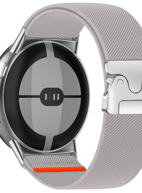 适用Google谷歌pixel watch4/3尼龙编织表带Pixel watch123降落伞扣腕带41回环磁吸表带45mm运动替换带可调节