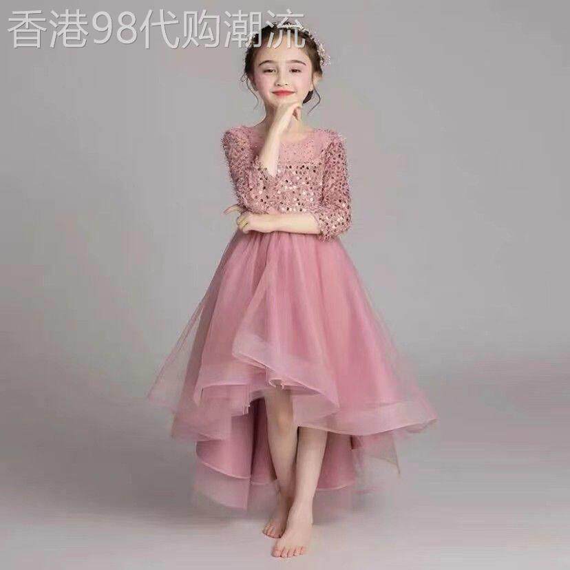 女童夏季公主裙2026新款儿童轻奢钢琴演出服洋派主持人蓬蓬晚礼服