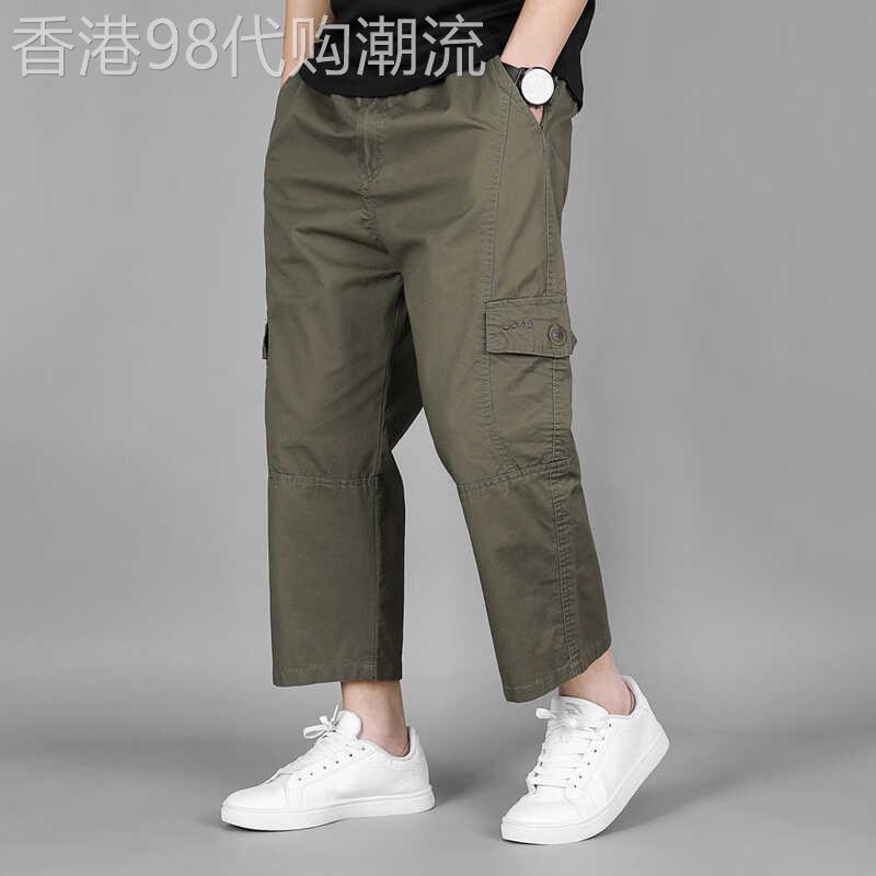 美式工装八分裤男士2026新款多口袋短裤纯棉运动五分裤宽松大尺码