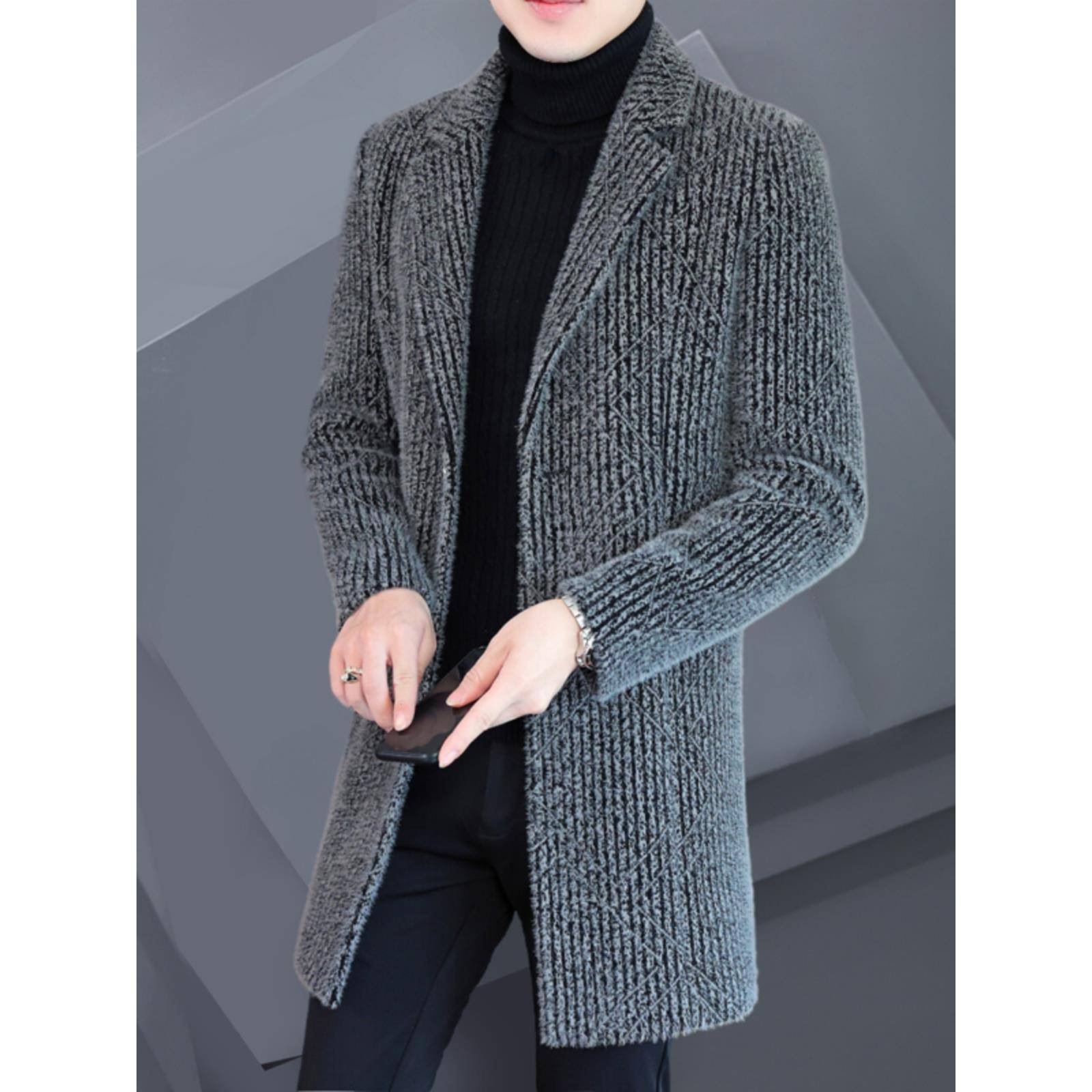 TWG秋冬季男士毛呢大衣2025新款风衣中长款潮流高端加厚呢子外套