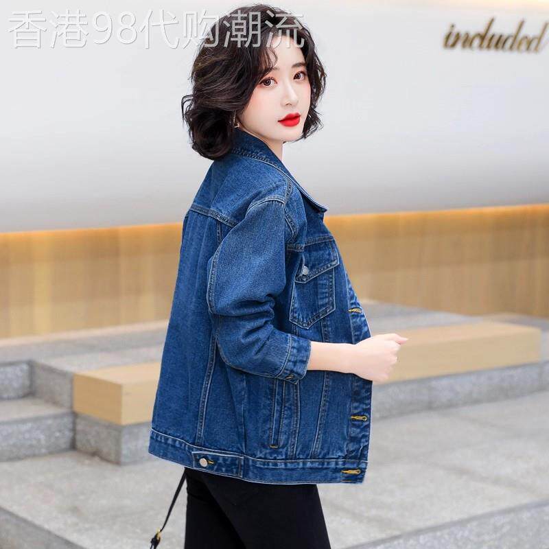 宽松显瘦牛仔外套女2026春秋新款休闲时尚韩版牛仔短外套上衣女