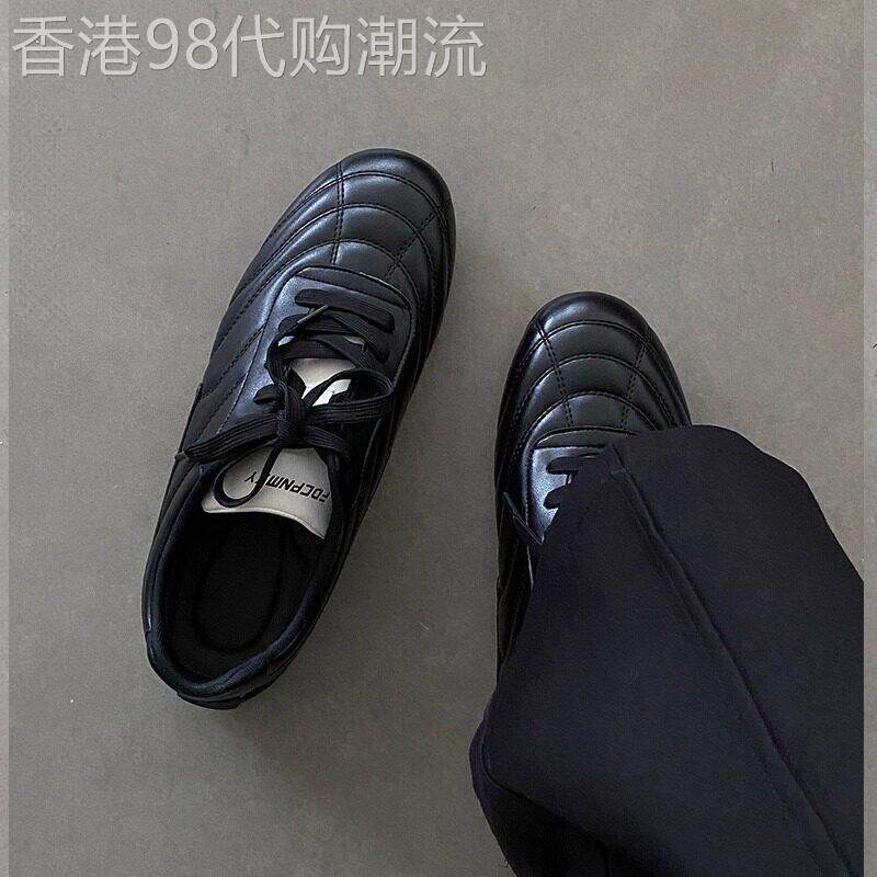 经典阿甘鞋男士夏季万能道德训练鞋黑色平底休闲运动鞋圆头通勤运