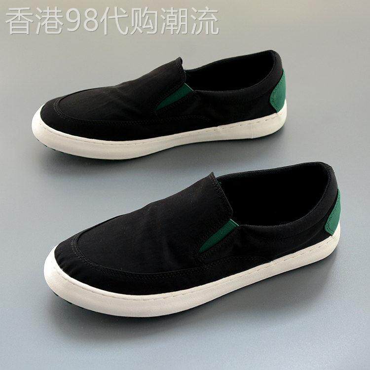 轻奢休闲舒适~Mysterious Gifs！新款透气帆布鞋男个性一脚蹬板鞋