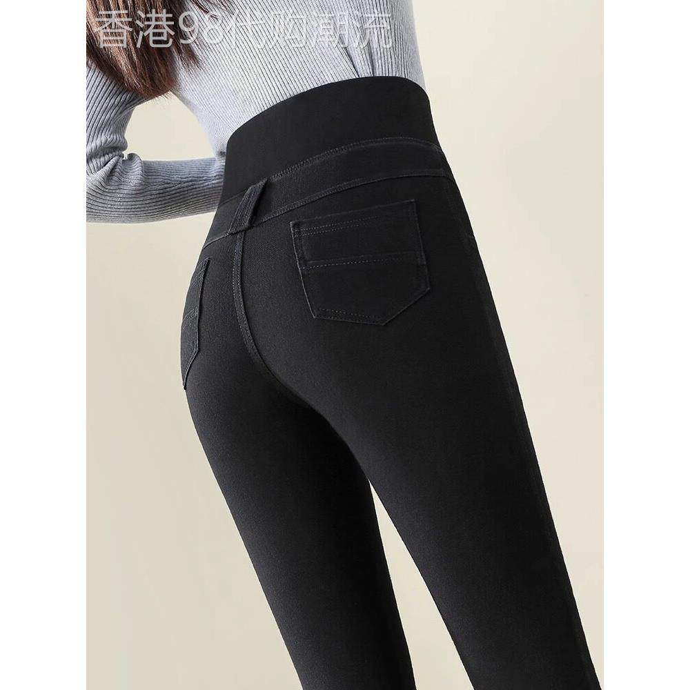 丝绒紧身裤女士外穿修身Look弹力紧身裤2025秋冬高腰弹力腰紧身铅