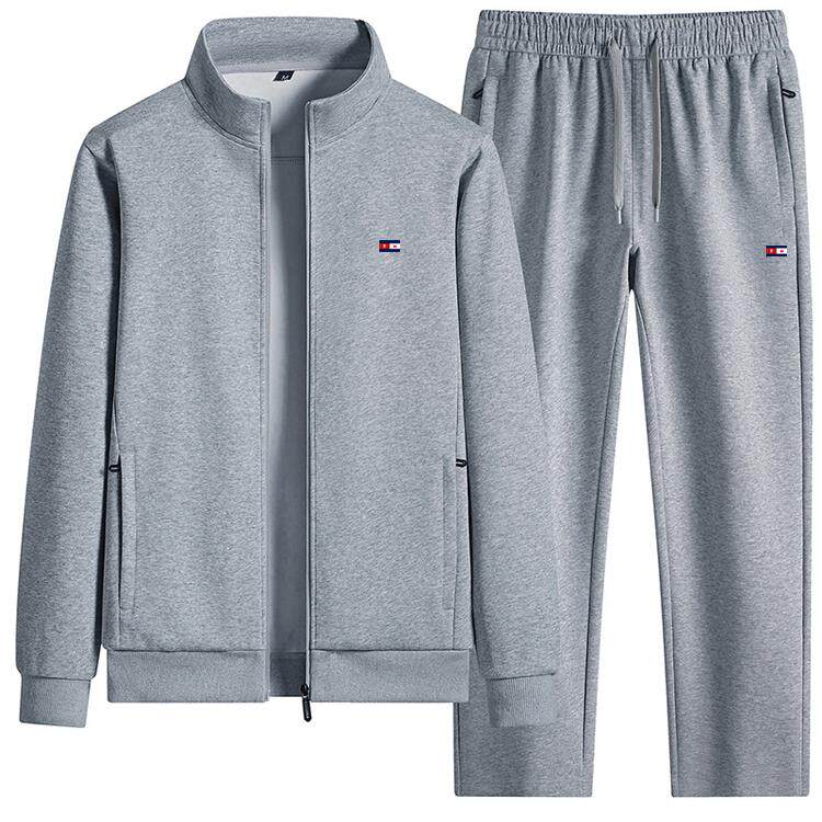 TWG男士休闲运动套装卫衣2025新款春秋季加绒立领一套搭配帅气潮