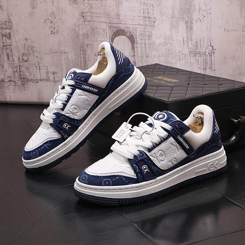 潮牌男鞋潮流百搭欧洲站高端真皮奢侈品休闲时尚运动高级感板鞋男