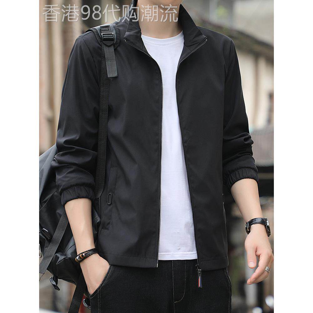 香港夹克男士2025春季休闲立领衣服潮流韩版百搭春秋款上衣外套
