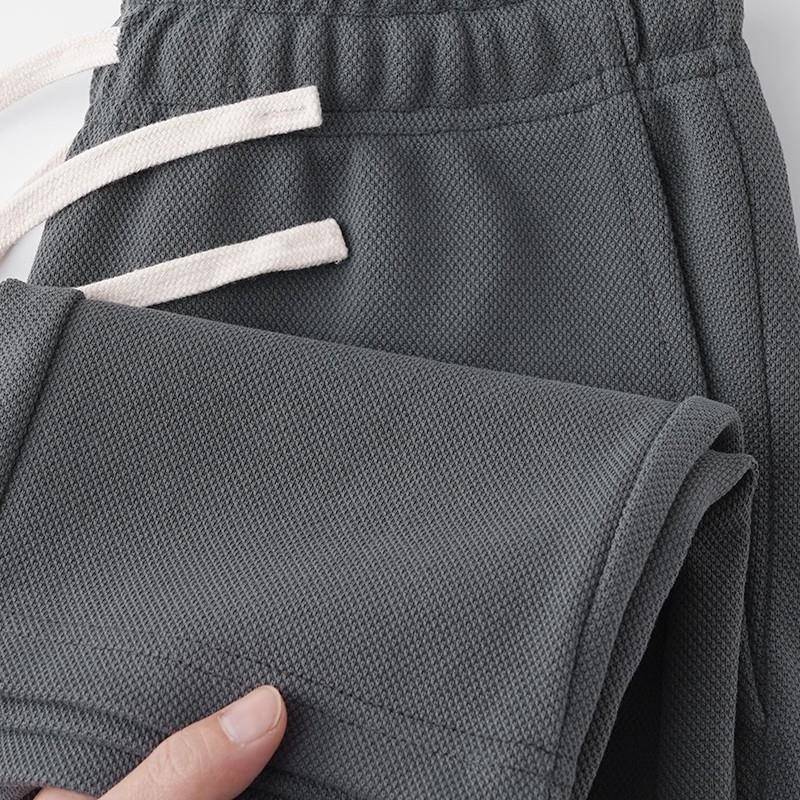 MAROLIO~出口芬兰！重磅秋冬直筒卫裤男女宽松纯色百搭运动长裤子